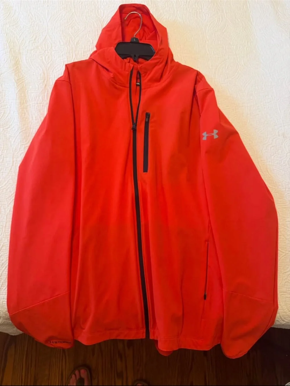 Under Armour Men's Bright Red Performance Hooded Jacket